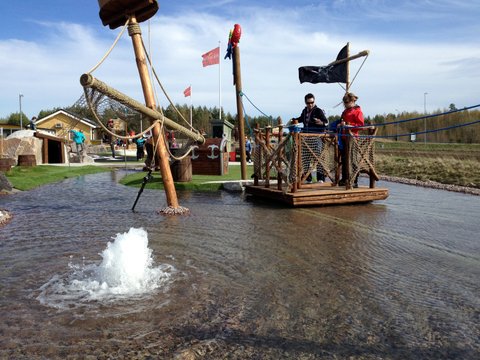 Vattenhinder i Piratgolfen